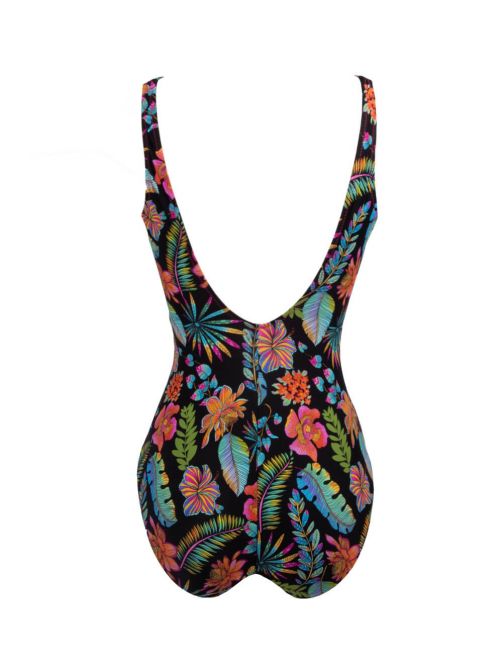 La Tropicale one-piece swimsuit, black ANTIGEL